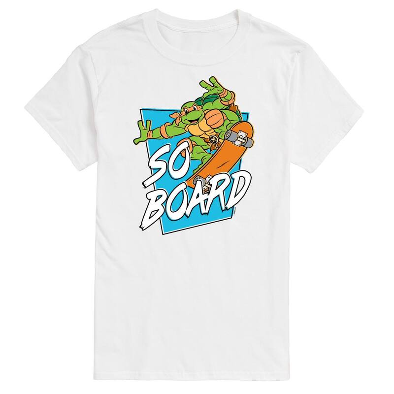 アニメキャラクター レディース トップス Tシャツ トール グラフィック Licensed Character Big & Tall TMNT So Board Graphic Tee White ホワイト