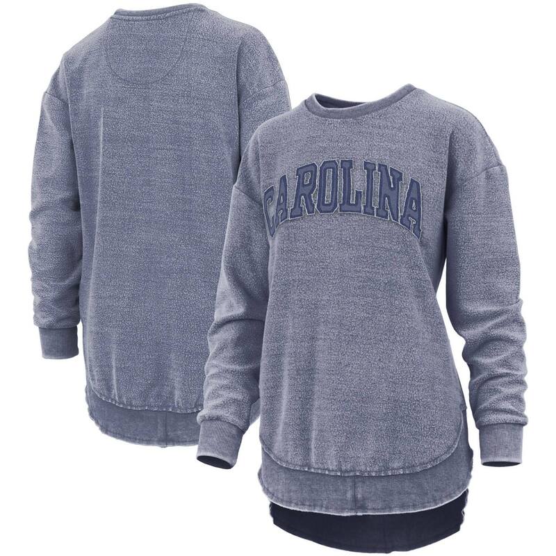 プレスボックス レディース トップス Tシャツ スウェット ヒール Women's Pressbox Navy North Carolina Tar Heels Ponchoville Pullover Sweatshirt Unc Navy ネイビー