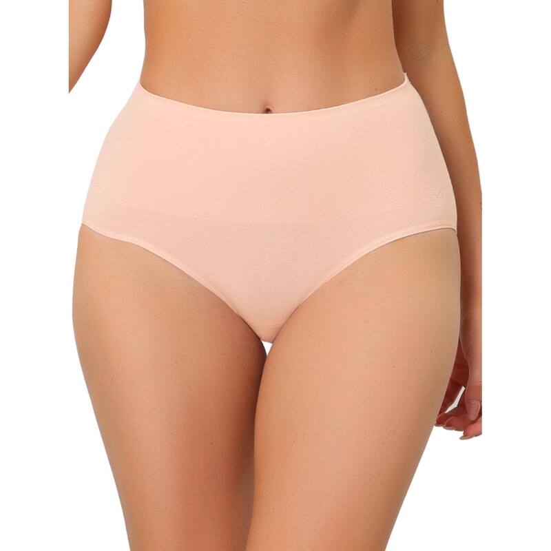 アレグラ ケー レディース アンダー御召しもの ズボン下 ご機嫌酉の方角 ALLEGRA K Underwear for Women High Waist Shaping Tummy Control Panties Breathable Brief Pink サクラ色