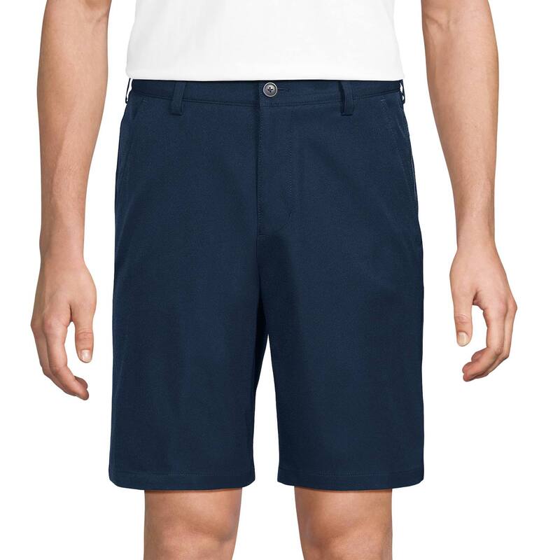 ランズエンド レディース ボトムス ハーフパンツ・ショーツ ショートパンツ Men's Lands' End Active Performance 9 inchino Shorts Classic Navy ネイビー|ReVida 店