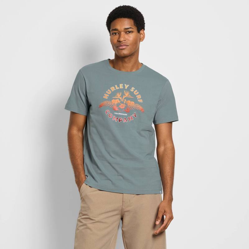 ハーレー レディース トップス Tシャツ グラフィック Men's Hurley Sun Lined Graphic Tee Gladiator Grey グレー 6,826円