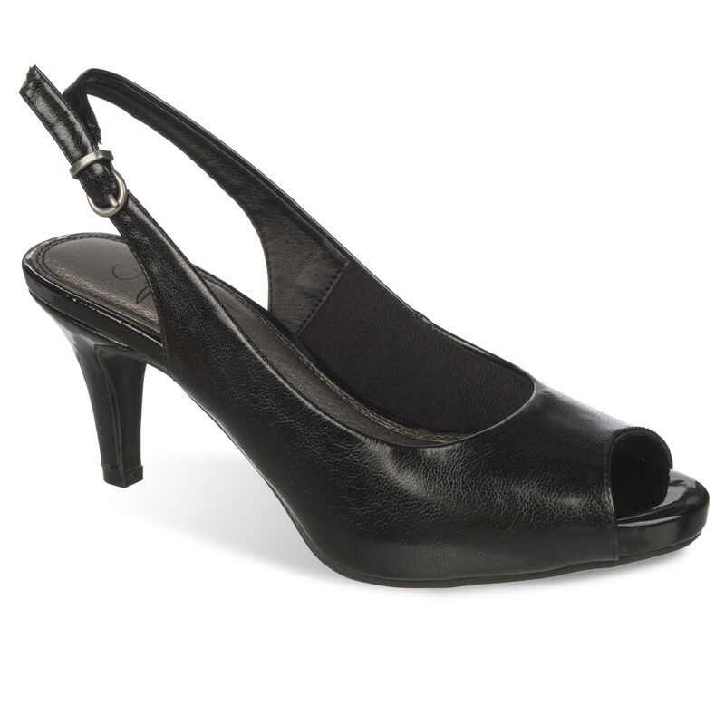 ライフストライド レディース シューズ パンプス ヒール LifeStride Teller Women'slingback Dress Heels Black ブラック｜ReVida 店