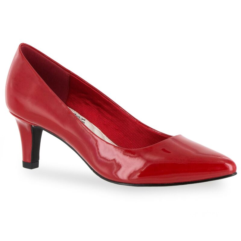 イージーストリート レディース シューズ パンプス ヒール Easy Street Pointe Women's Higheels Red Patent レッド|ReVida 店