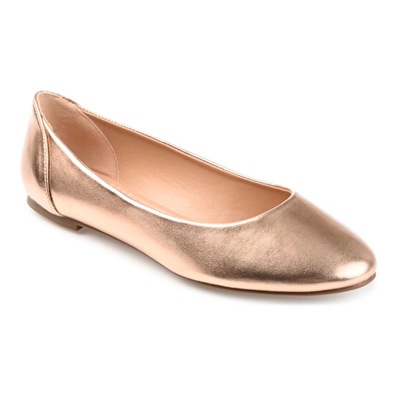 ジュルネ コレクション レディース シューズ サンダル Journee Collection Kavn Women's Comfort Sole Ballet Flats Rose Gold ゴールド