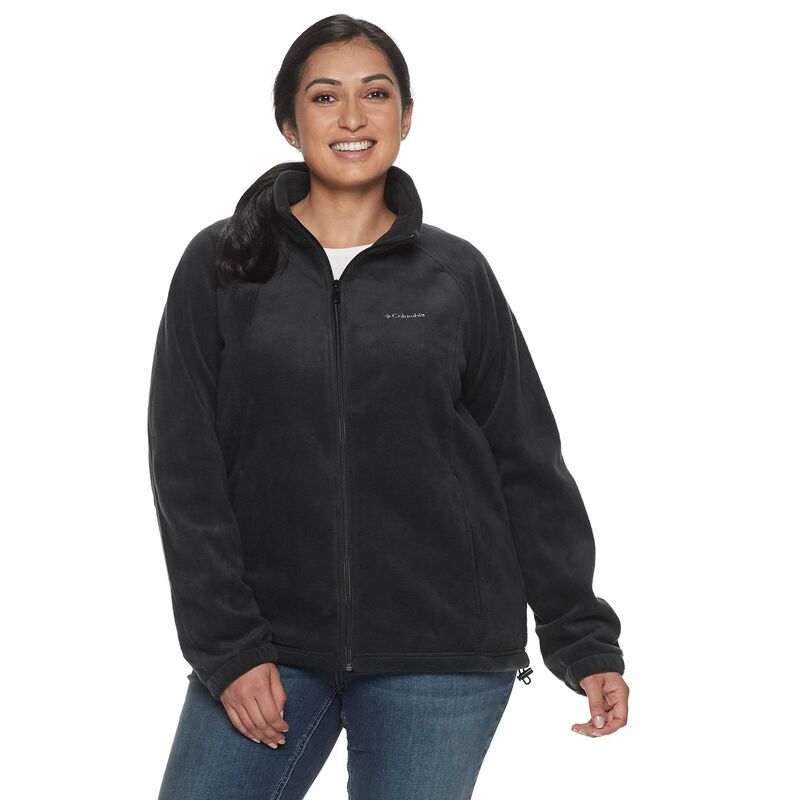 コロンビア レディース アウター ジャケット・ブルゾン プラスサイズ フリース Plusize Columbia Benton Springs Full-Zip Fleece Jacket Black ブラック