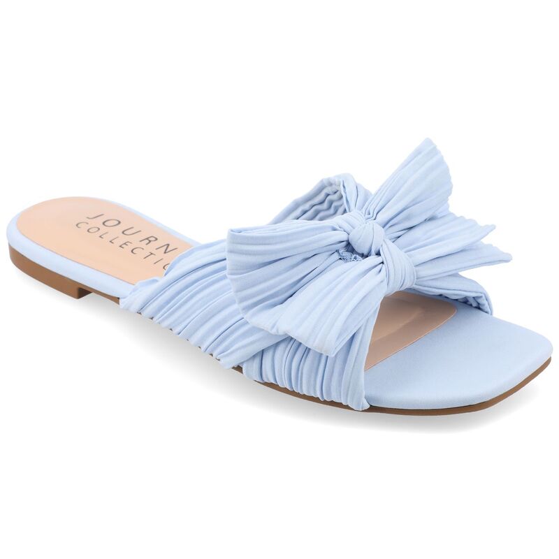 ジュルネ コレクション レディース シューズ サンダル Journee Collection Serlina Women's Tru Comfort Foam Slide Sandalight Blue ブルー