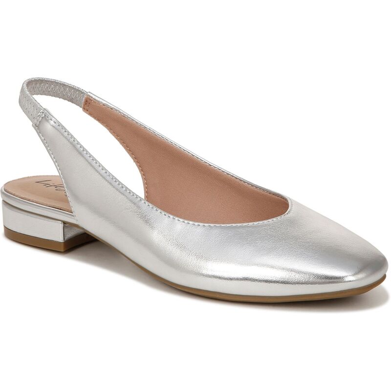 ライフストライド レディース シューズ サンダル LifeStride Claire Women'slingback Flatsilver シルバー