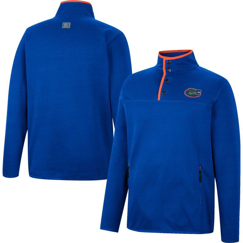円形劇場 レディース アウター 上衣・上衣 Men\u0027s Colosseum Royal Florida Gators Rebound Quarter-Snap Jacket Fld Blue 青み