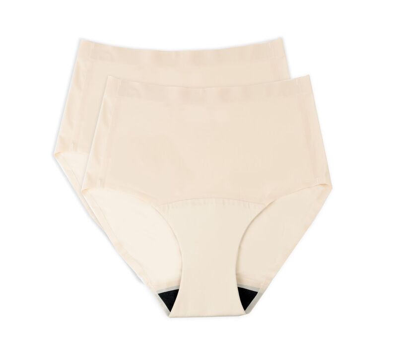 ナチュラル レディース アンダーウェア パンツ ハイウエスト Women's the naturaleakproof High-Waist Brief 2 Pack 6057 Sheer Bliss｜ReVida 店