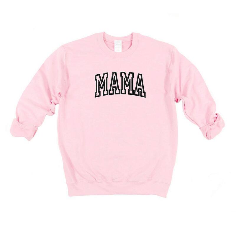 Simply Sage Market レディース トップス Tシャツ スウェット 刺繍 Simply Sage Market Embroidered Mama Sweatshirt Light Pink ピンク