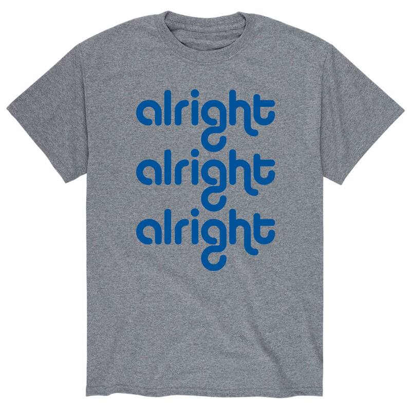 アニメキャラクター レディース トップス Tシャツ Licensed Character Men's Alright Tee Gray グレー
