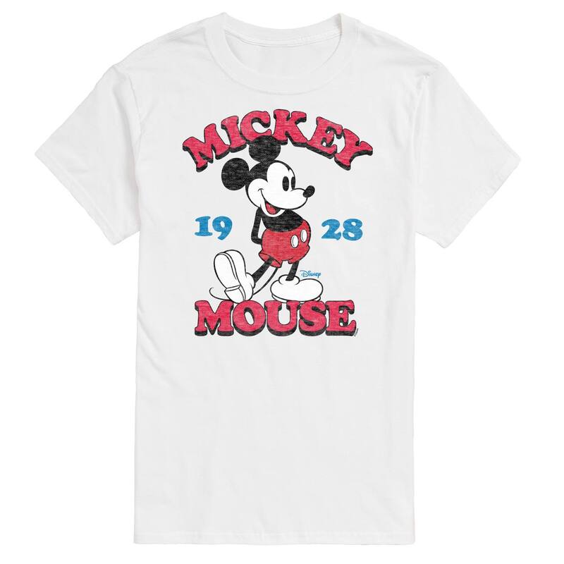 アニメキャラクター レディース トップス Tシャツ ヴィンテージ トール Licensed Character Big & Tall Mickey Mouse 28 Vintage Tee White ホワイト