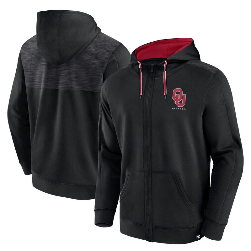 アンブランデッド レディース トップス Tシャツ パーカー Unbranded Men's Fanatics Branded Black Oklahoma Sooners Power Index Full-Zip Hoodie Okl Black ブラック