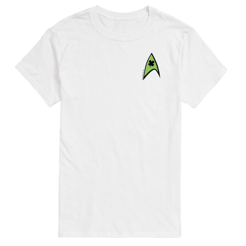 アニメキャラクター レディース トップス Tシャツ ロゴ グラフィック Licensed Character Men'star Trek Starfleet Clover Logo Graphic Tee White ホワイト