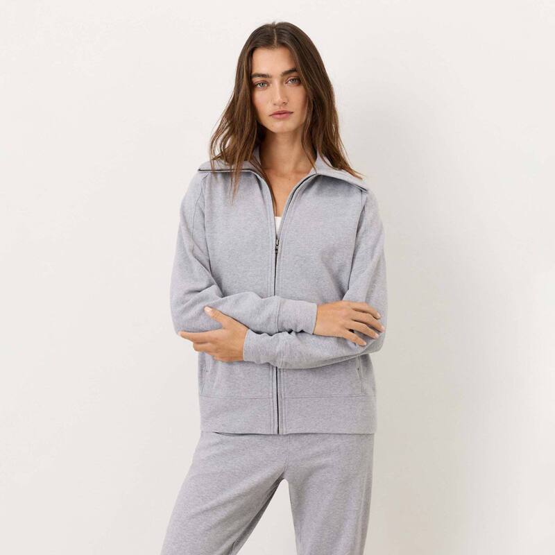 パクト レディース アウター ジャケット・ブルゾン ニット Pact CloudKnit Zip Jacket Heather Grey グレー