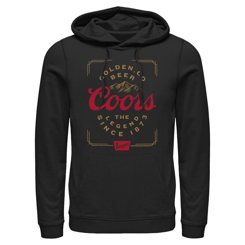アニメ文字記号 レディース トップス プルオーバー パーカー グラフィック Licensed Character Men\u0027s Coors The Legend Graphic Hoodie Black 黒いこと