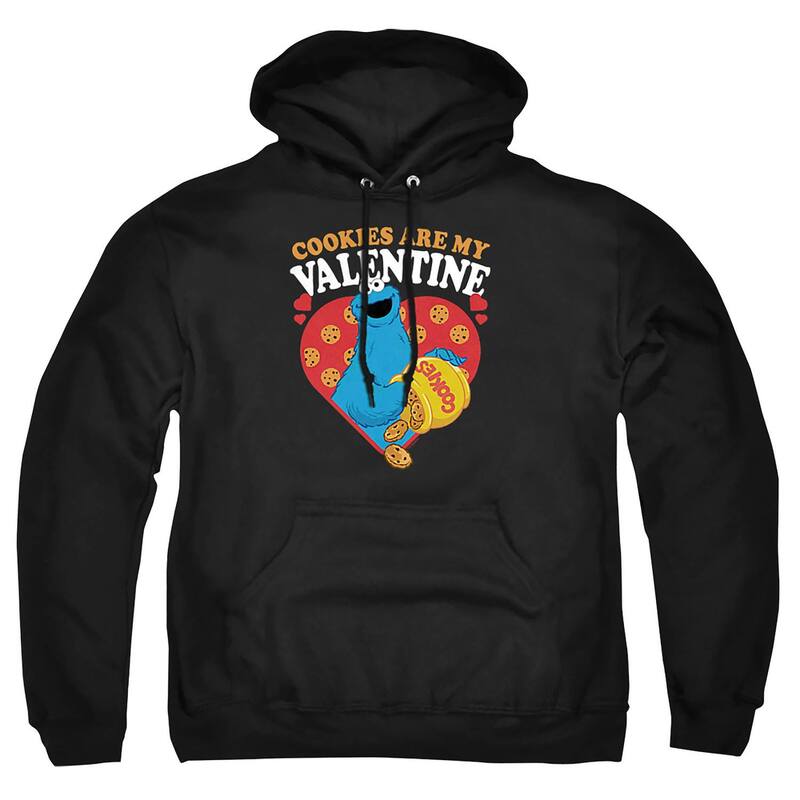 アニメキャラクター レディース トップス Tシャツ トール パーカー グラフィック Licensed Character Big & Tall Sesame Street Cookie Monster Graphic Pullover Hoodie Black ブラック