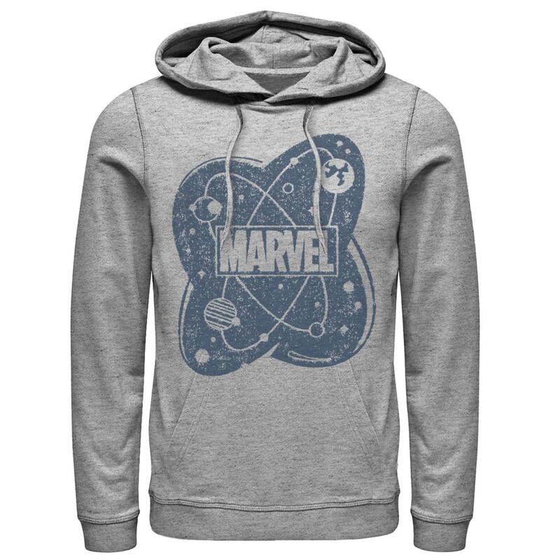 マーベル レディース トップス Tシャツ ロゴ パーカー Men's Marvel Atom Logo Hoodie Athletic Heather ヘザー