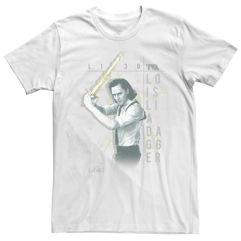 マーベル レディース トップス Tシャツ トール Big & Tall Marveloki Battle Pose Portraitee White ホワイト