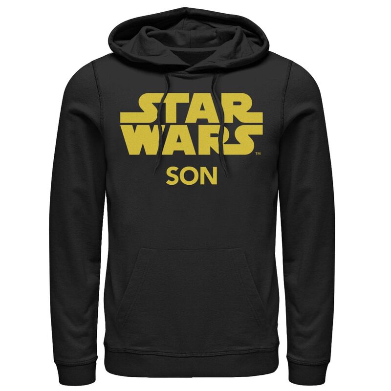 アニメ文字記号 レディース トップス プルオーバー ロゴタイプ パーカー Licensed Character Men\u0027star Warson Classic Title Logo Hoodie Black 黒いこと