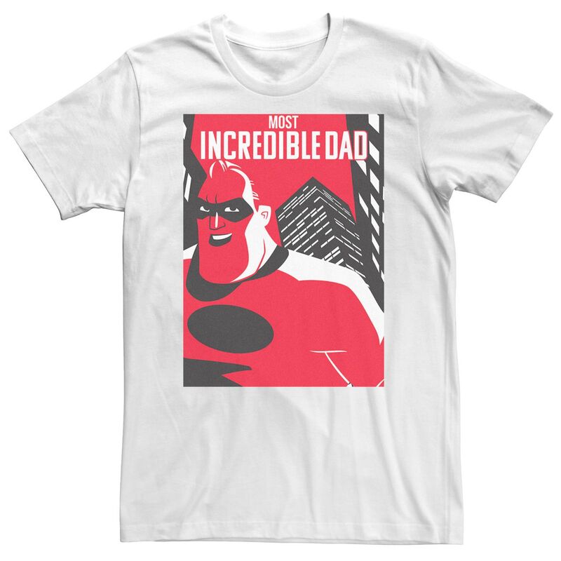 ディズニー ピクサー レディース トップス Tシャツ トール Big & Tall Disney / Pixar Incredibles 2 Dad Poster Tee White ホワイト 6,636円