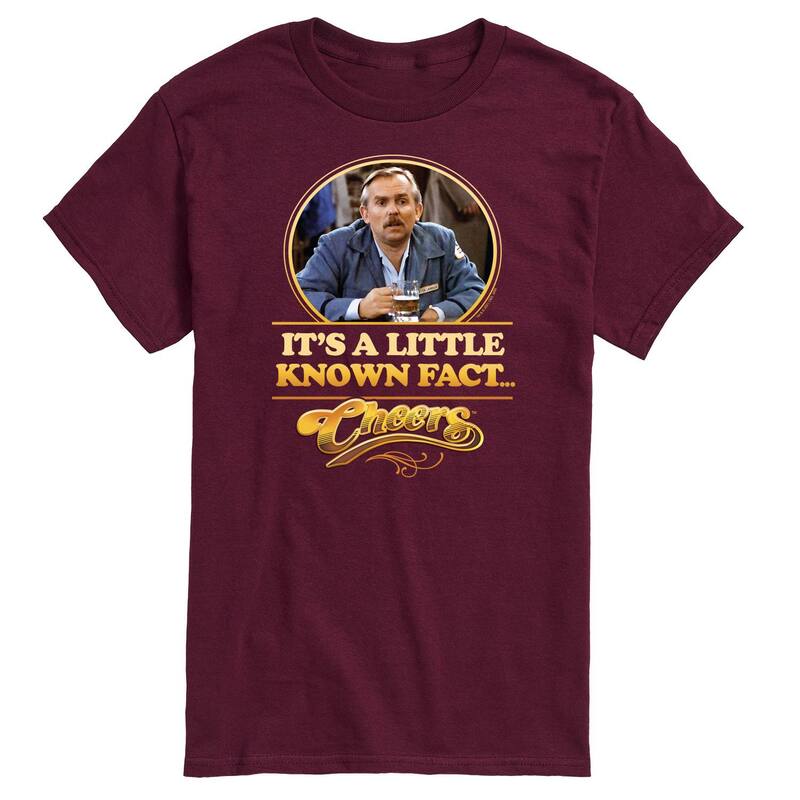 アニメキャラクター レディース トップス Tシャツ Licensed Character Men's Cheers Little Known Factee Red レッド