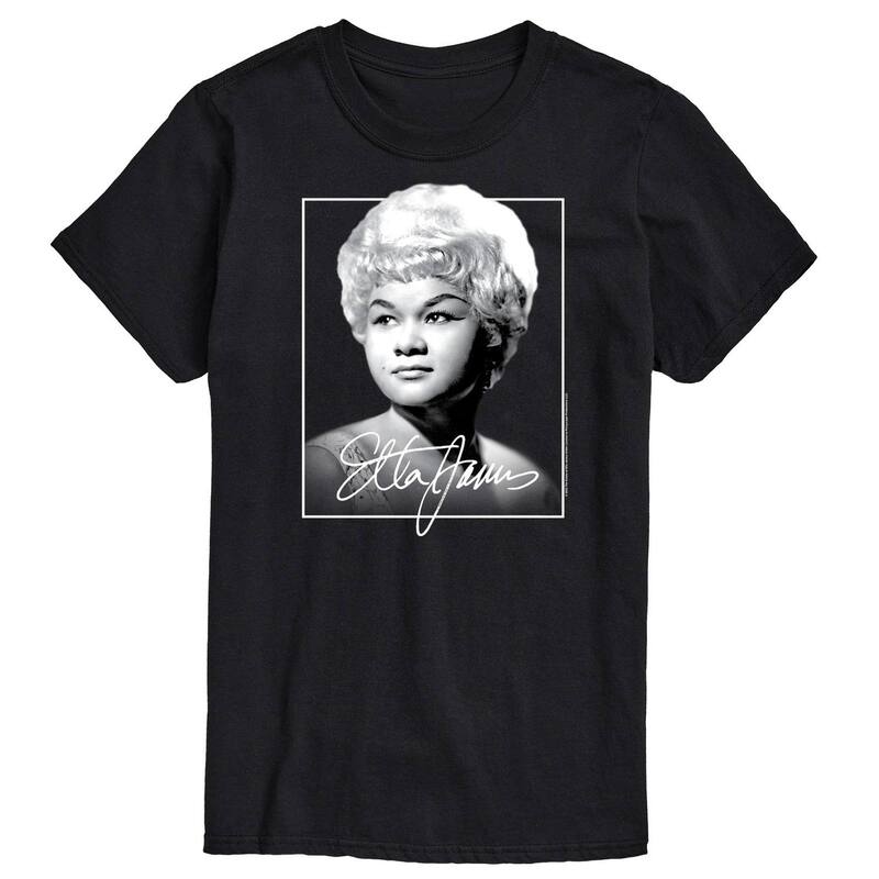 アニメキャラクター レディース トップス Tシャツ グラフィック Licensed Character Men's Etta James Graphic Tee Black ブラック