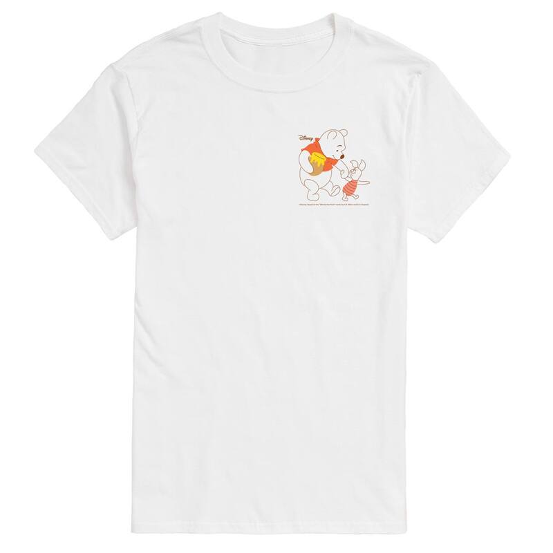 ディズニー レディース トップス Tシャツ トール グラフィック Disney's Winnie the Pooh Big & Tall Pooh Piglet Graphic Tee White ホワイト