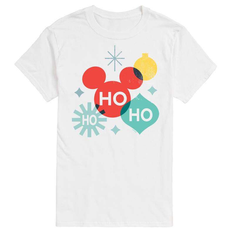 ディズニー レディース トップス Tシャツ トール グラフィック Disney's Big & Tall Holiday Ho Shapes Graphic Tee White ホワイト
