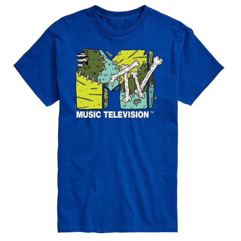 アニメキャラクター レディース トップス Tシャツ トール ロゴ グラフィック Licensed Character Big & Tall MTV Halloween Logo Graphic Tee Blue ブルー 7,205円