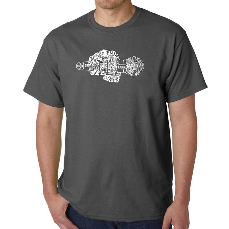 エルエーポップアート レディース トップス Tシャツ LA Pop Art 90's Rappers - Men's Word Art-Shirt Grey グレー｜ReVida 店