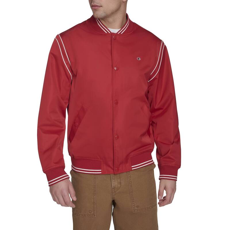 チャンピオン レディース アウター ジャケット・ブルゾン Men's Champion Lightweight Varsity Jacket Chili Pepper