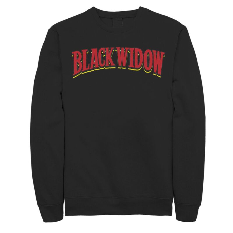 アニメキャラクター レディース トップス Tシャツ スウェット ロゴ Licensed Character Men's Marvel Black Widow Avengers Classic Logo Sweatshirt Black ブラック