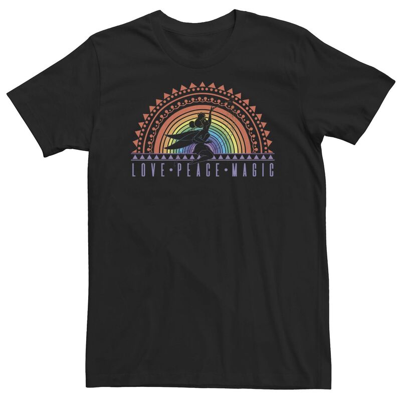 ディズニー レディース トップス Tシャツ トール グラフィック Disney's Tinker Bellove Peace Magic Rainbow Big & Tall Graphic Tee Black ブラック