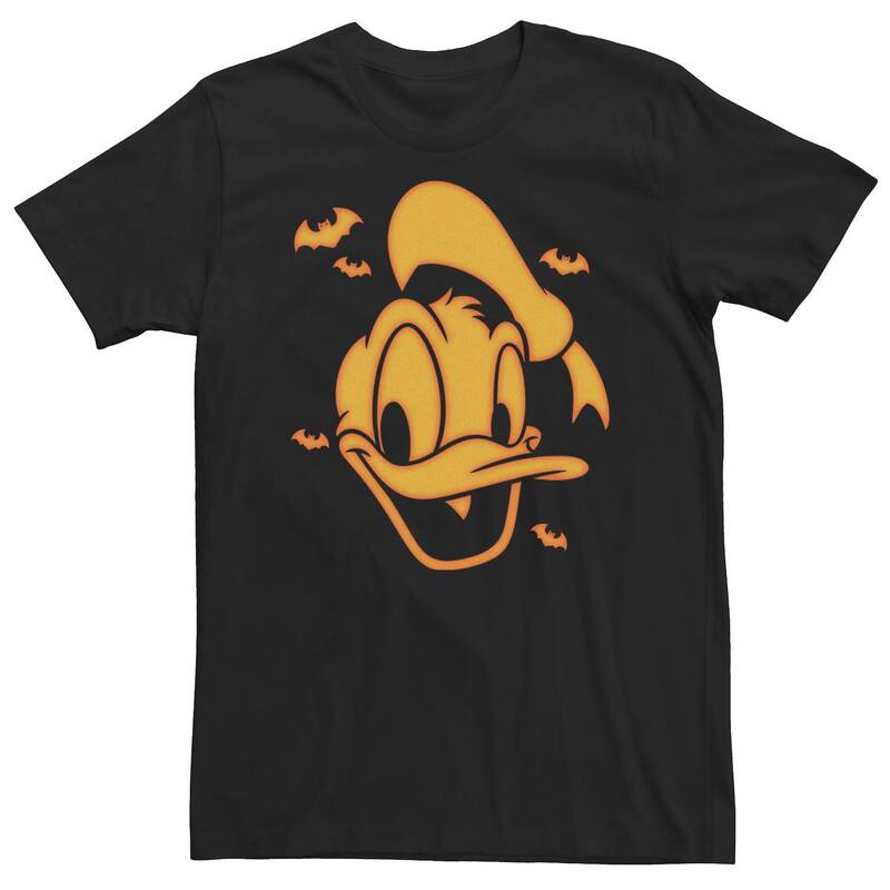 ディズニー レディース トップス Tシャツ トール Big & Tall Disney Mickey & Friends Halloween Donald Carving Tee Black ブラック