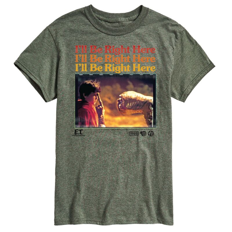 アニメキャラクター レディース トップス Tシャツ グラフィック Licensed Character Men's ET I'll Be Right Here Graphic Tee Green グリーン