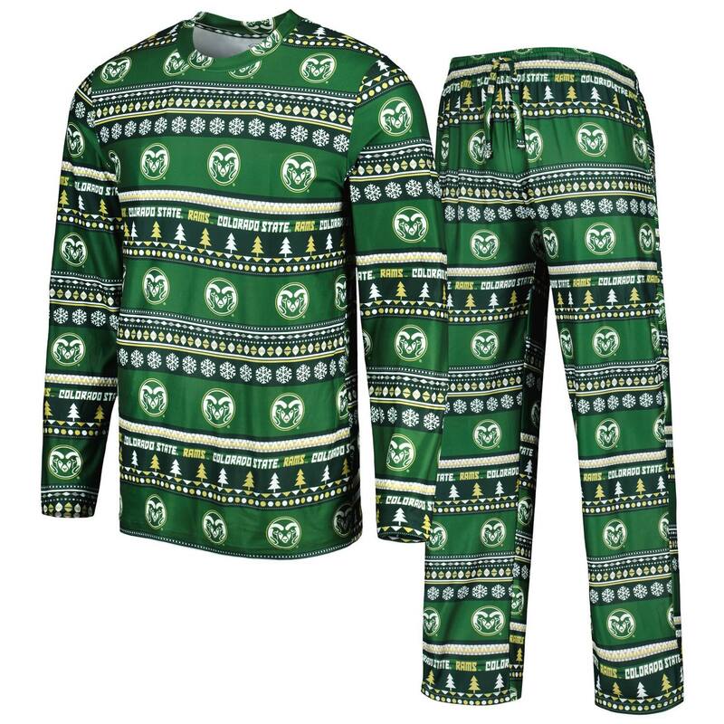 アンブランデッド レディース アンダーウェア ナイトウェア パンツ Tシャツ Unbranded Men's Conceptsport Green Colorado State Ramswivelong Sleeve T-Shirt & Pantsleep Set Cst Green グリーン