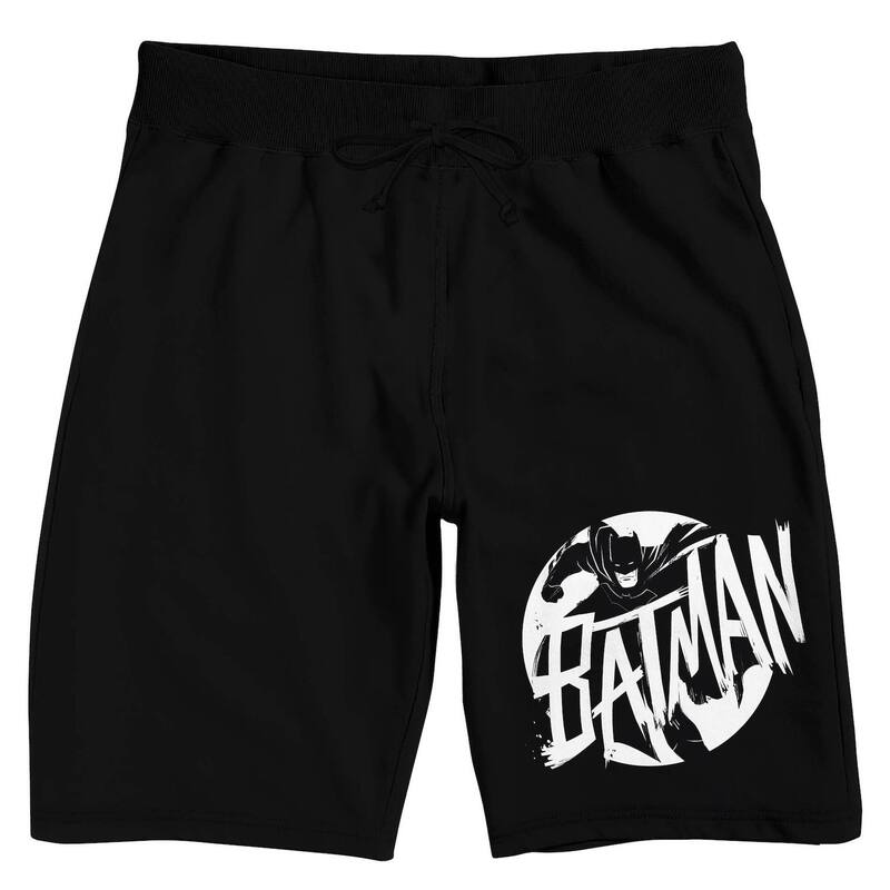 アニメキャラクター レディース アンダーウェア ナイトウェア ショートパンツ Licensed Character Men's Batman Spotlight Pajama Shorts Black ブラック