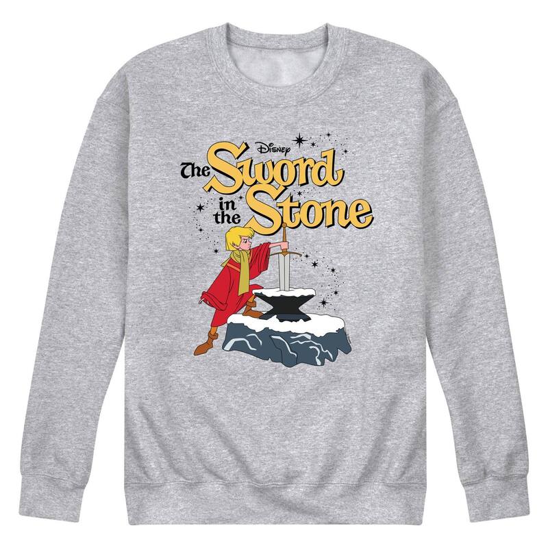 ウォルトディズニー レディース トップス プルオーバー 汗水 フリース Disney\u0027s The Sword インチ the Stone Fleece Sweatshirt Gray 薄墨色