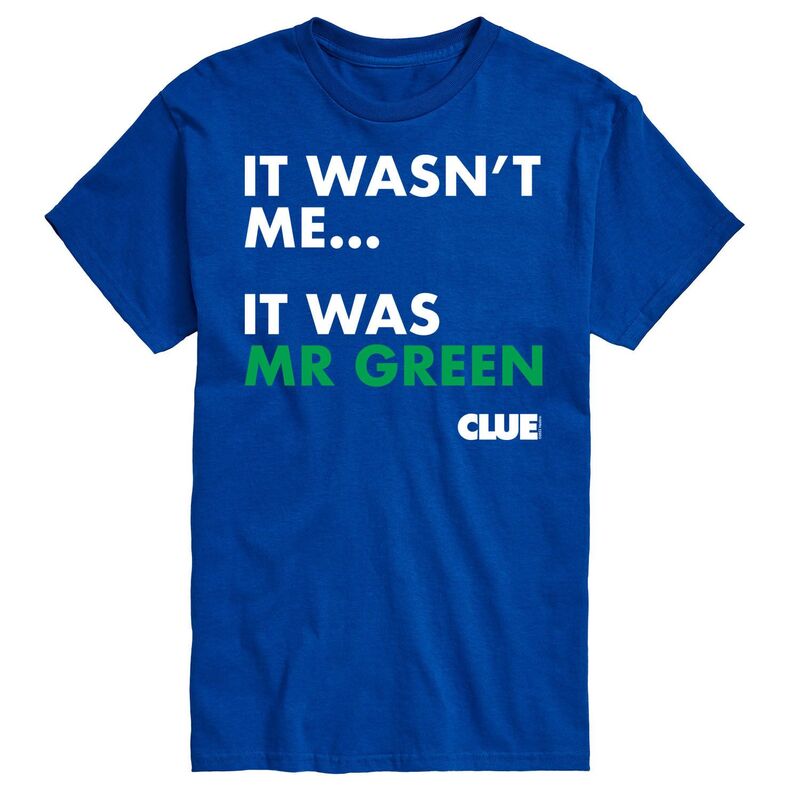 アニメキャラクター レディース トップス Tシャツ トール グラフィック Licensed Character Big & Tall Clue It Was Mr Green Graphic Tee Blue ブルー