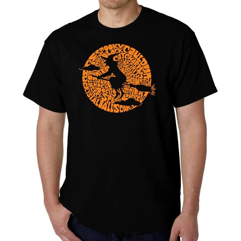 エルエーポップアート レディース トップス Tシャツ LA Pop Art Men's Word Art-shirt - Spooky Witch Black ブラック|ReVida 店