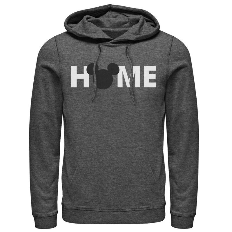 ウォルトディズニー レディース トップス プルオーバー パーカー Disney\u0027s Mickey Mouse Silhouette Men\u0027s Hoodie Charcoal Heather 濃灰色