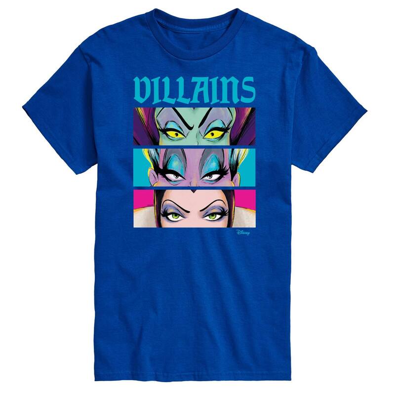 ディズニー レディース トップス Tシャツ トール グラフィック Disney Villains Big & Tall Villainstacked Graphic Tee Blue ブルー