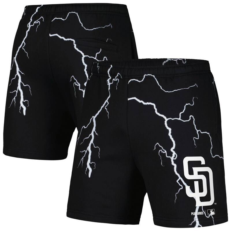 アンブランデッド レディース ボトムス ハーフパンツ・ショーツ ショートパンツ Unbranded Men's PLEASURES Black San Diego Padres Lightning Shorts Pad Black ブラック