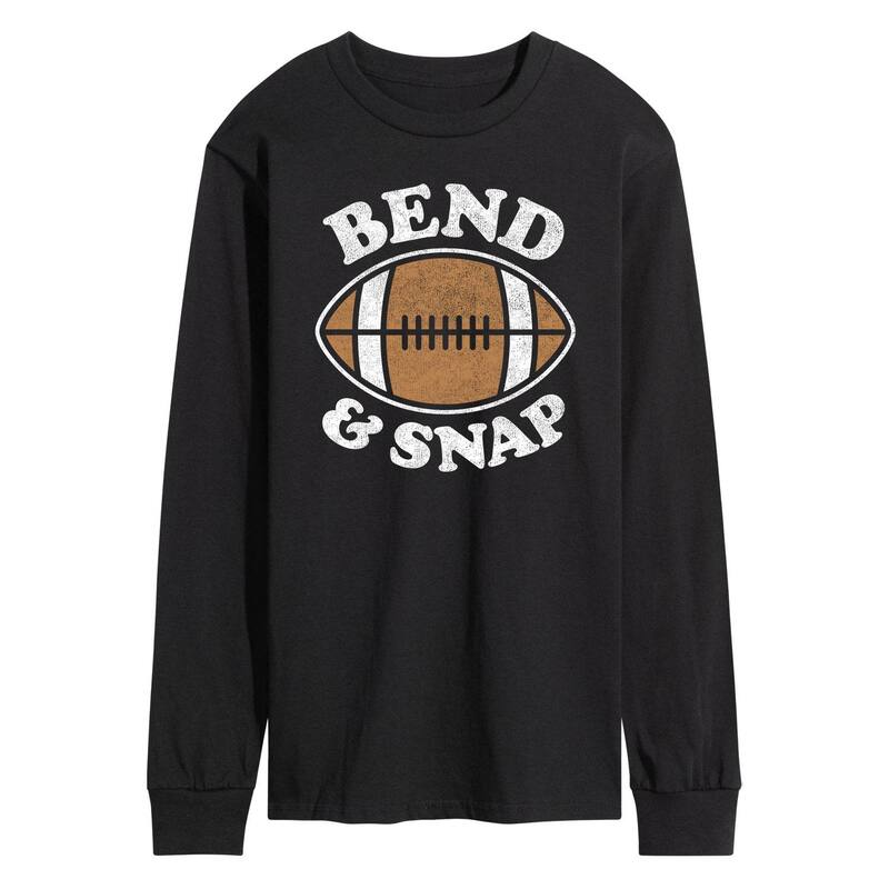 アニメ人となり レディース トップス プルオーバー グラフィック Licensed Character Men\u0027s Bend And Snap Footballong Sleeve Graphic Tee Black 黒いこと