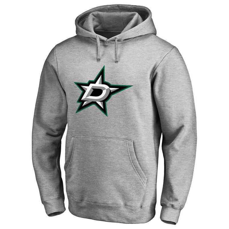 アンブランデッド レディース トップス Tシャツ ロゴ フリース パーカー Unbranded Men's Heather Gray Dallastars Primary Team Logo Fleece Fitted Pullover Hoodie Str Grey グレー