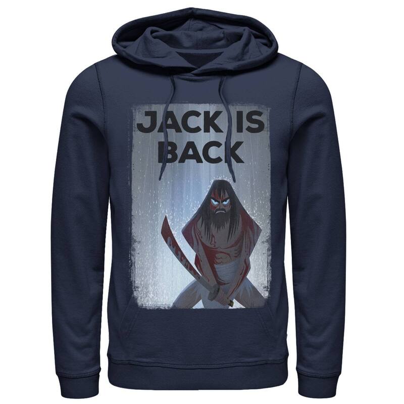 アニメキャラクター レディース トップス Tシャツ パーカー Licensed Character Men's Cartoonetwork Samurai Jack The Jack Is Back Rainwaters Hoodie Navy ネイビー 13,666円