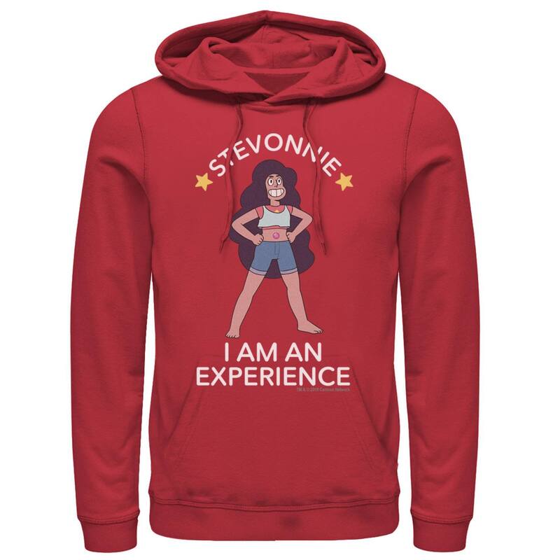 アニメキャラクター レディース トップス Tシャツ パーカー Licensed Character Men's Cartoonetwork Steven Universe Stevonniexperience Hoodie Red レッド