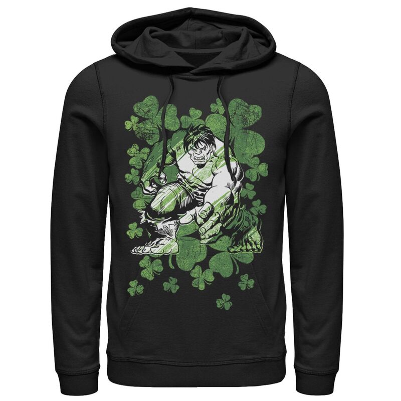 マーベル レディース トップス Tシャツ ヴィンテージ パーカー Men's Marvel Hulk Shamrockst. Patrick's Vintage Hoodie Black ブラック 13,666円