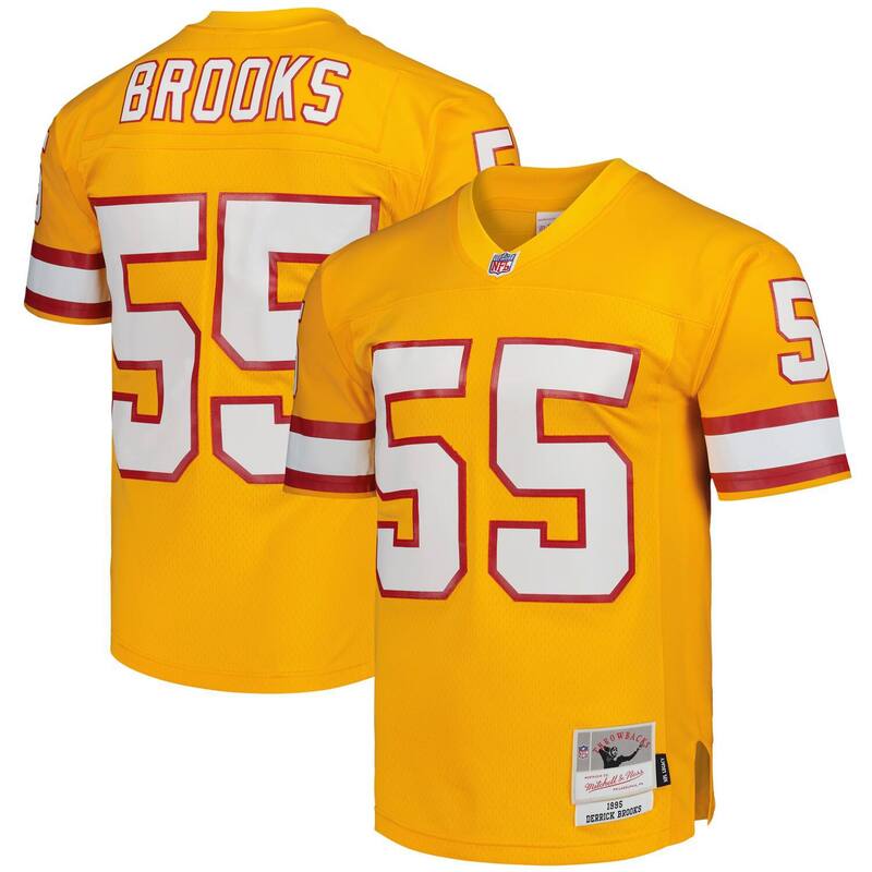 ミッチェル&ネス レディース トップス Tシャツ ジャージー Men's Mitchell & Ness Derrick Brooks Orange Tampa Bay Buccaneers Legacy Replica Jersey Buc Orange オレンジ